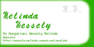 melinda wessely business card
